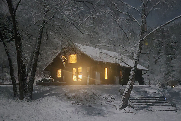 Haus im Winter